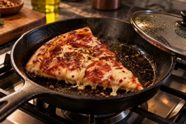 Como reaquecer pizza sem deixar a massa borrachuda