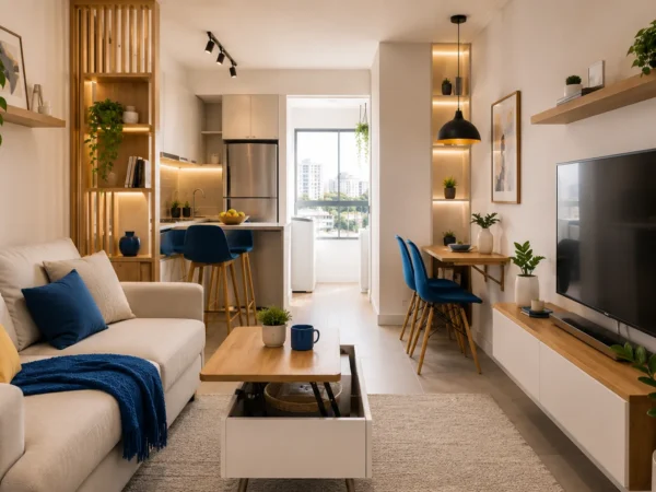 7 ideias de decoração para apartamentos compactos