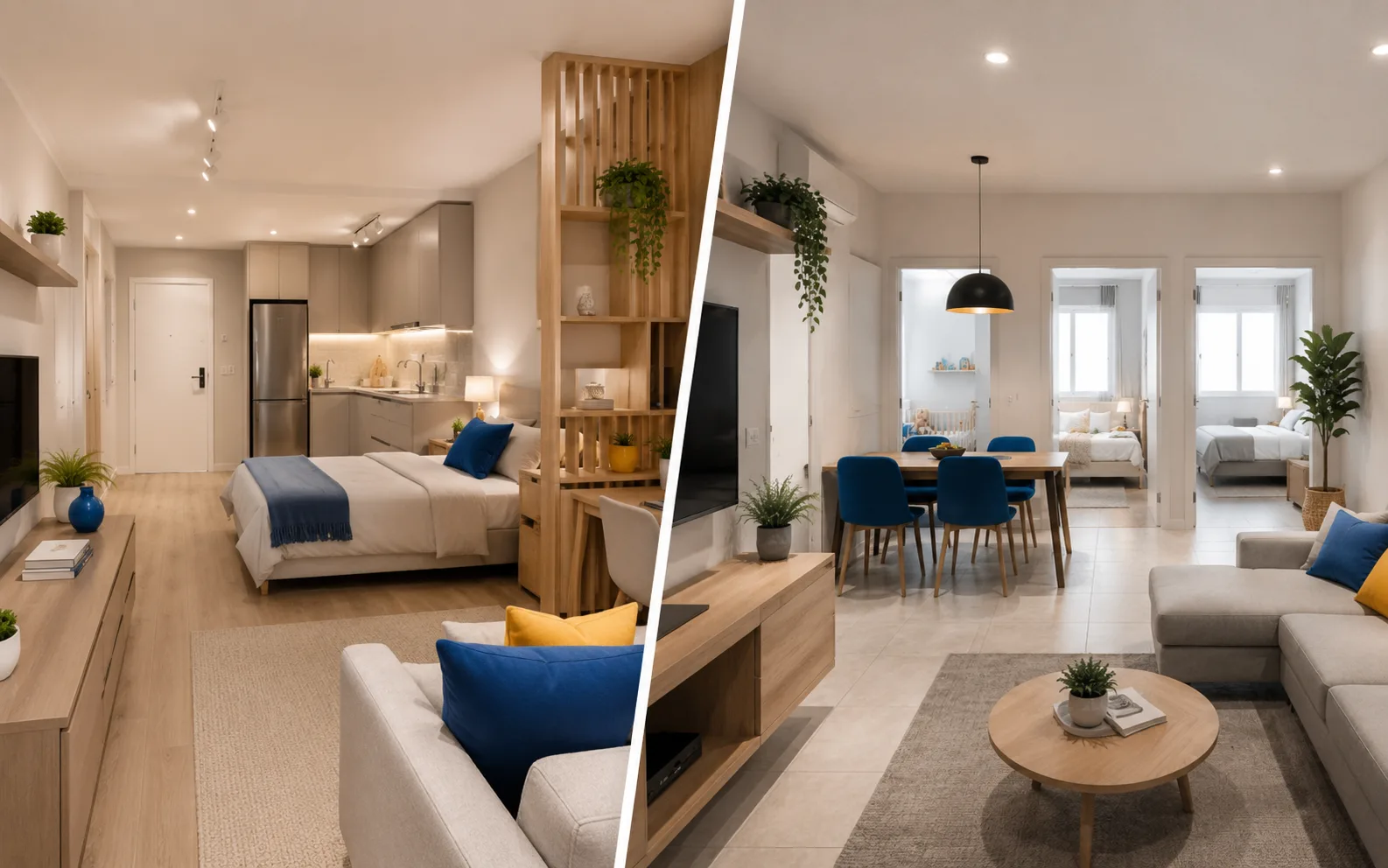 Studio ou apartamento de 2 dormitórios: qual escolher?