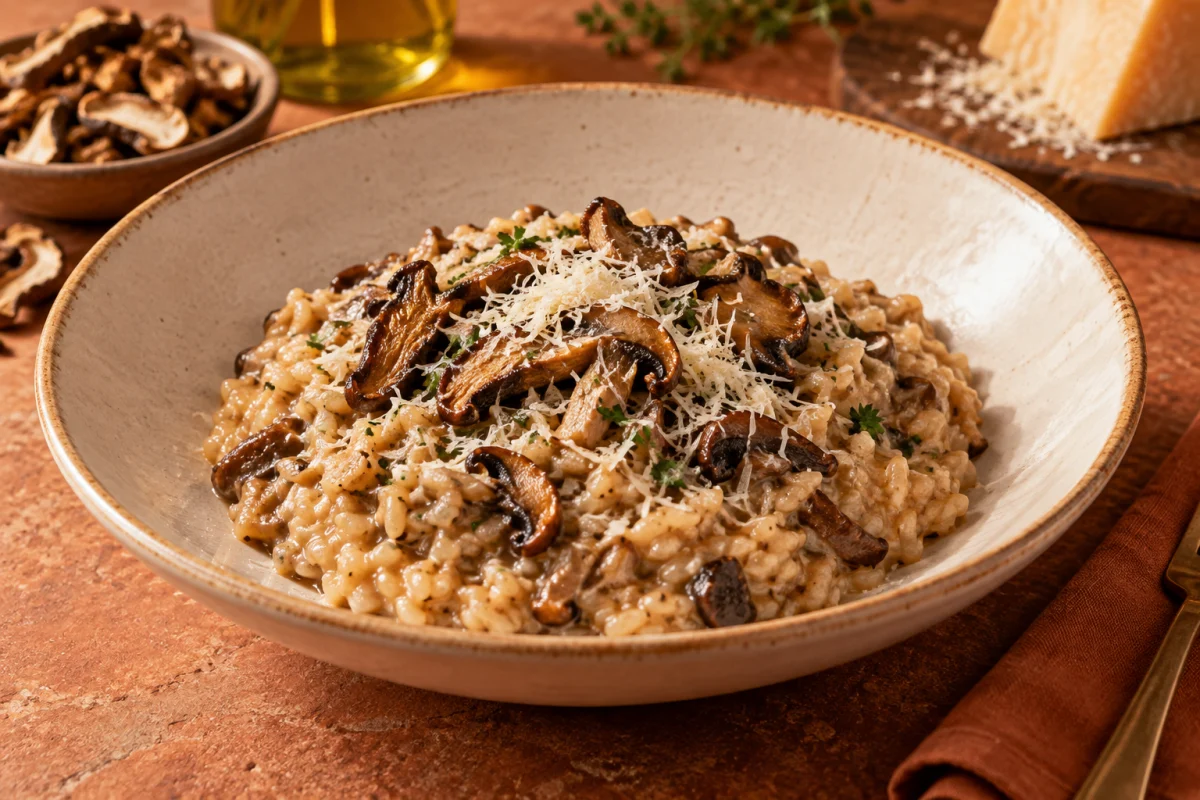 Risoto de funghi secchi