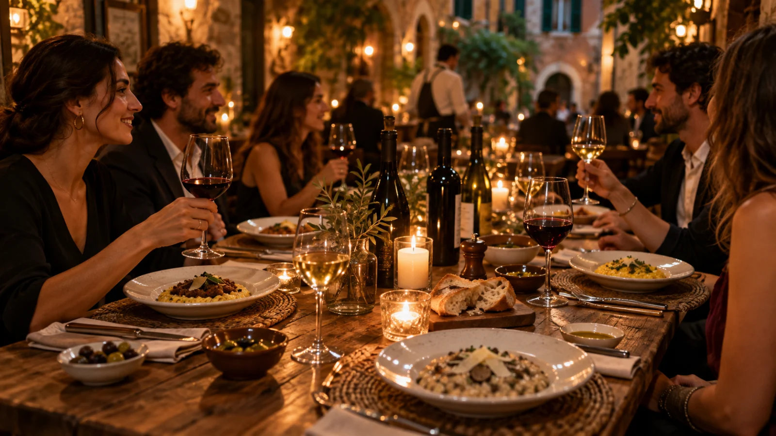 Jantar harmonizado: vinhos do Vêneto e pratos da casa