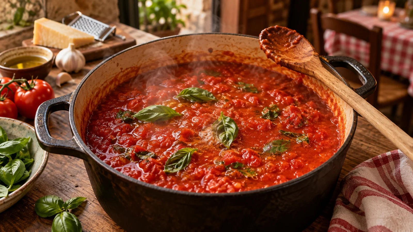 Molho pomodoro da Nonna: o segredo está no tempo