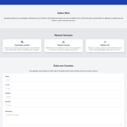 Template WordPress para advogado