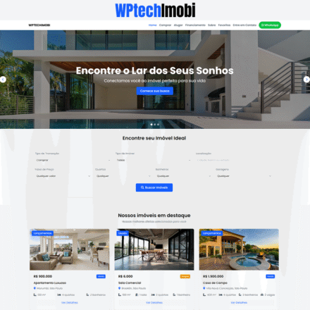 Tema WordPress para Imobiliárias - Modelo 2025