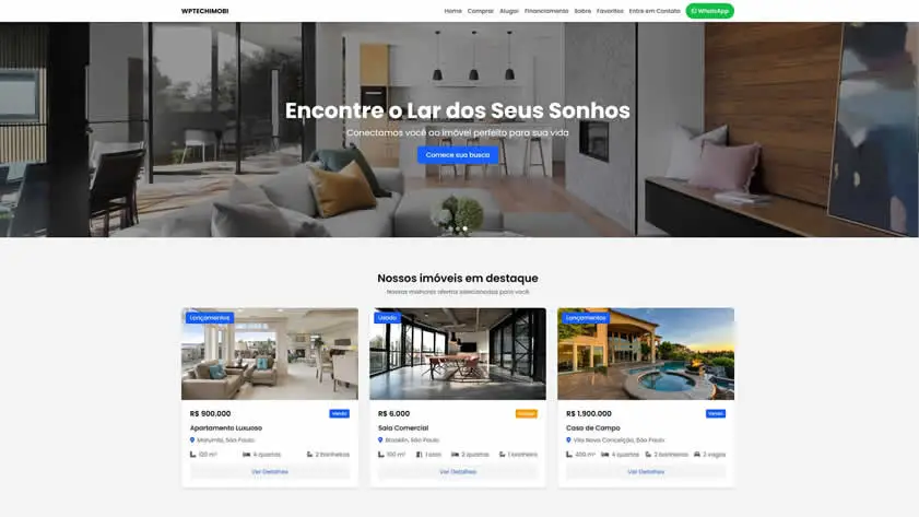 Site para imobiliária WordPress