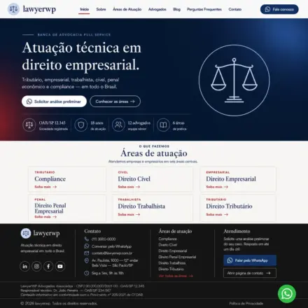 Tema WordPress para Advogados