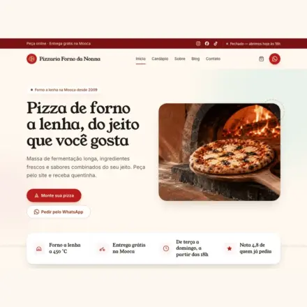 Tema WordPress para Pizzaria